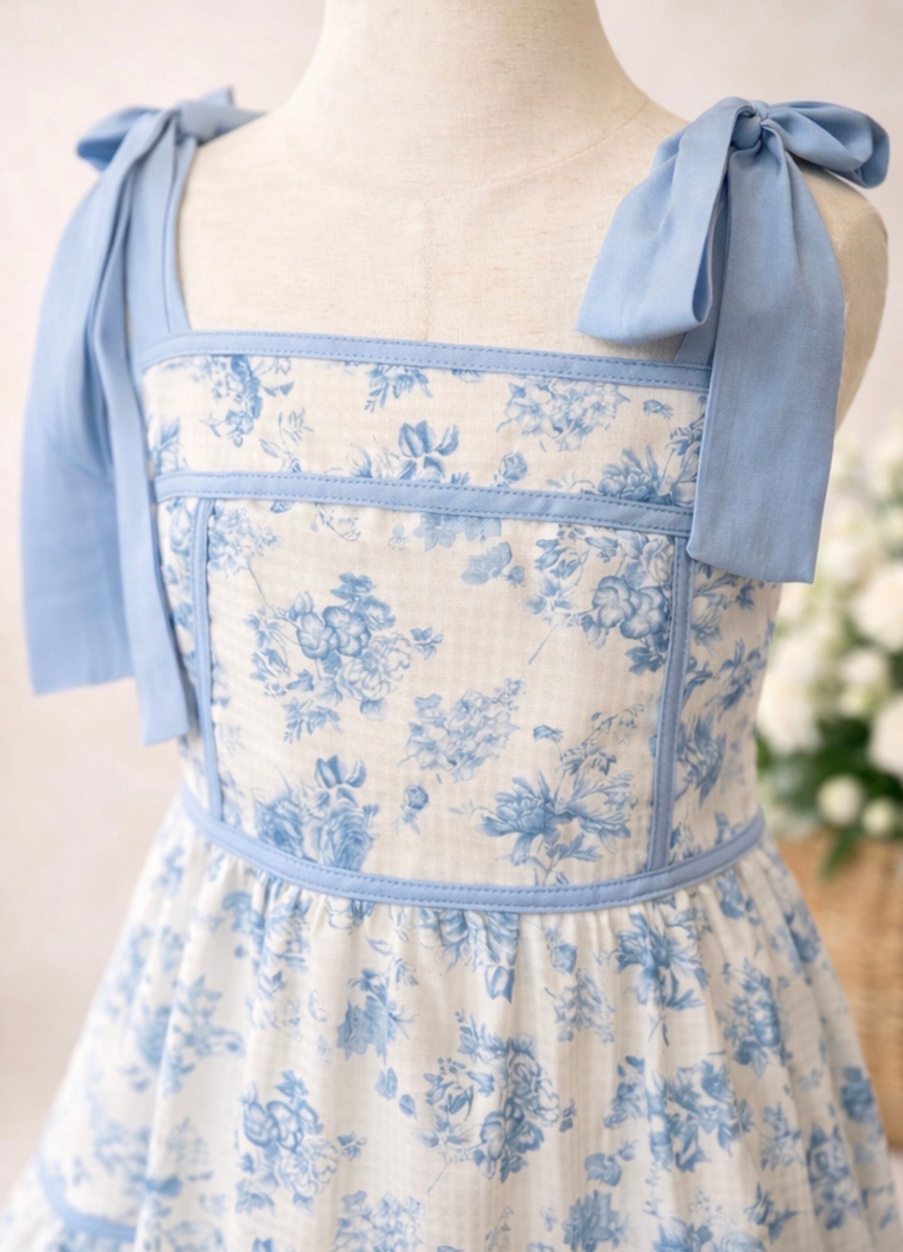 Light Blue Floral Maxi