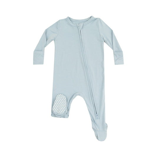 Solid Cloud Blue Footie