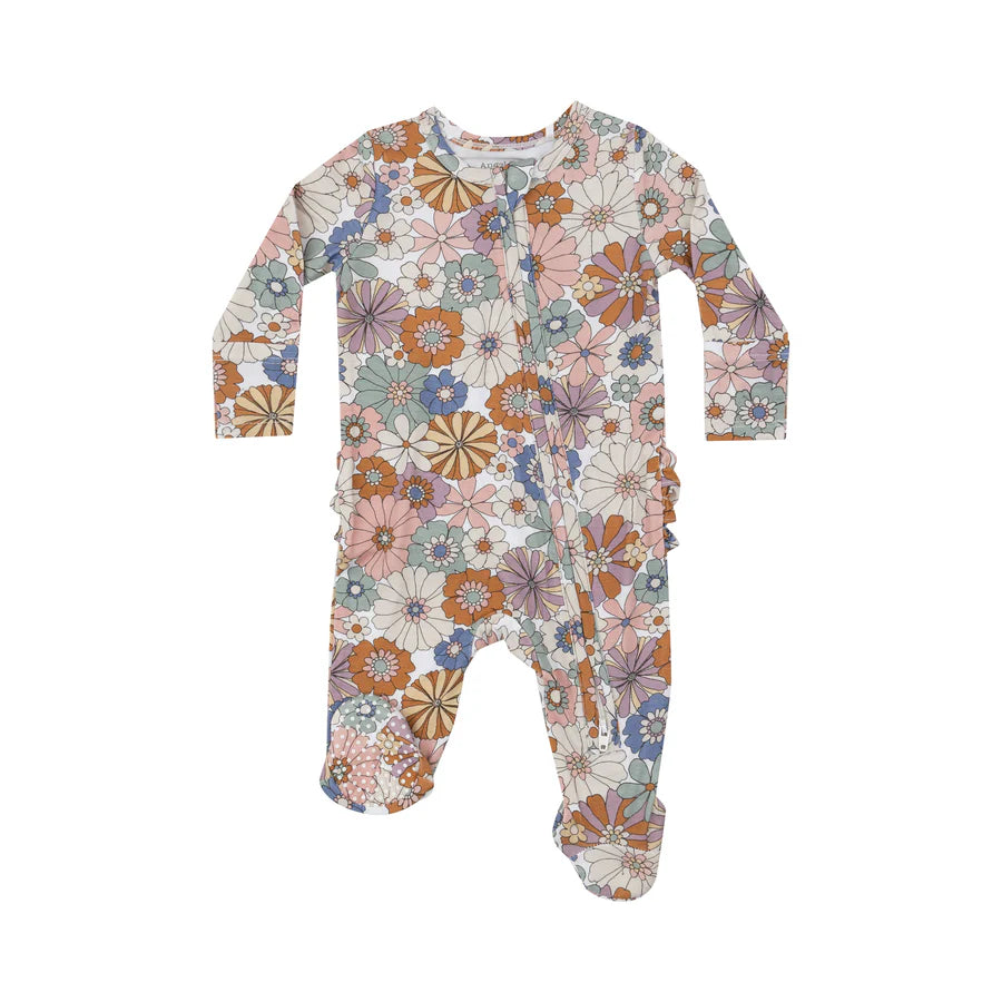 Brighton Floral Ruffle Footie