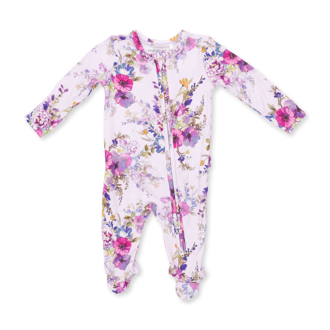 Dahlia Floral Ruffle Zipper Footie
