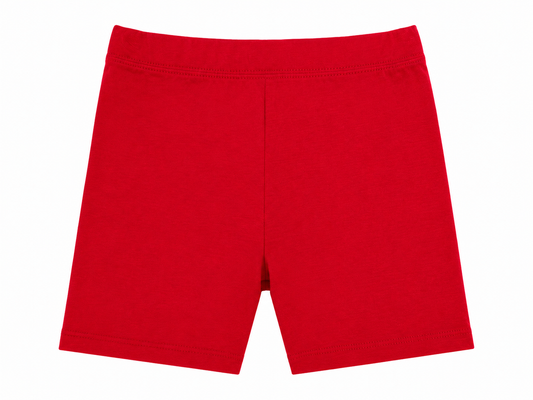 Red Biker Shorts