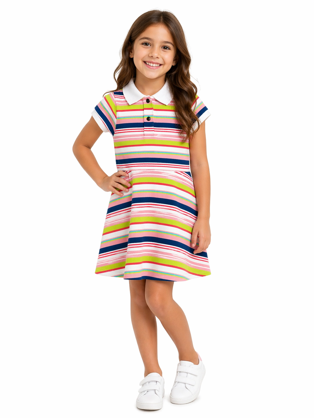 Vintage Camp Stripe Polo Dress