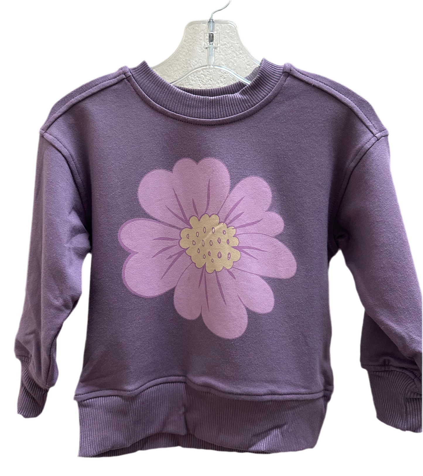 Plum Wildflower Boxy Sweatshirt