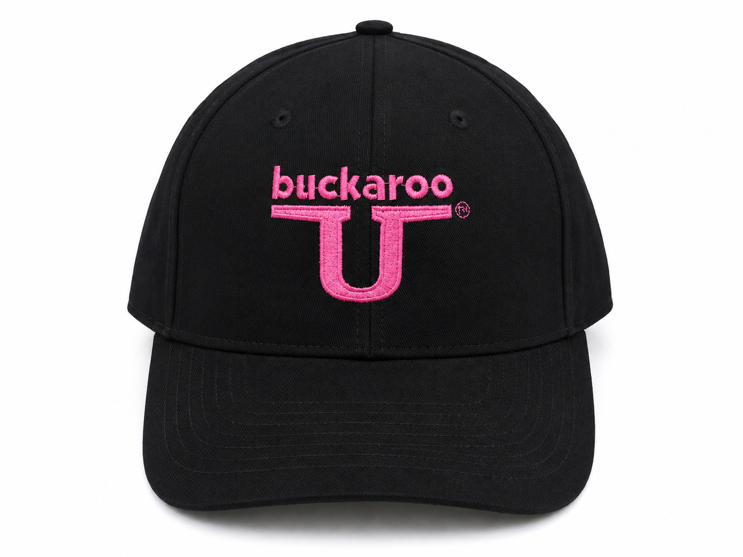 Black Hat with Hot Pink Buckaroo