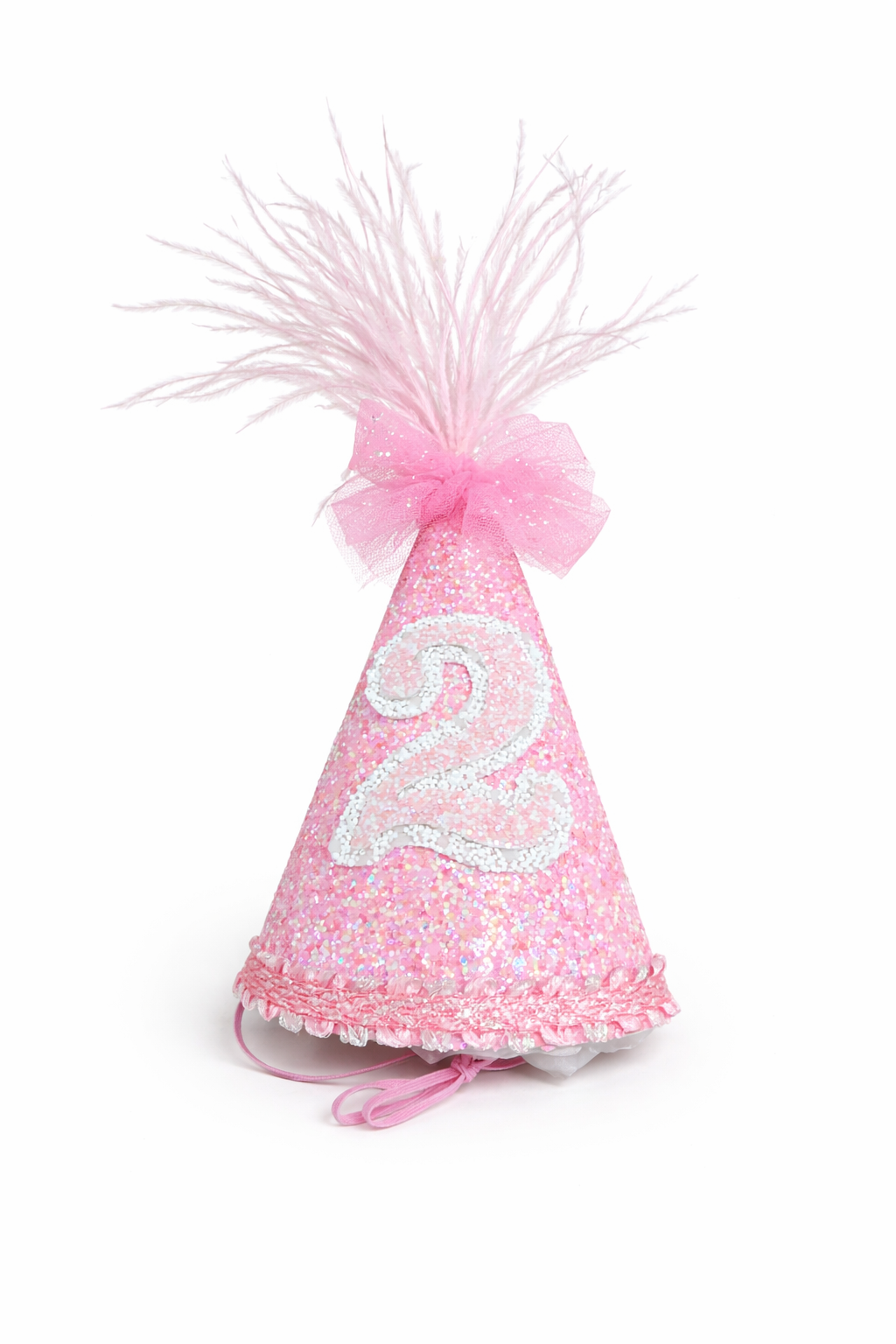 Glitter Pink Birthday Hat