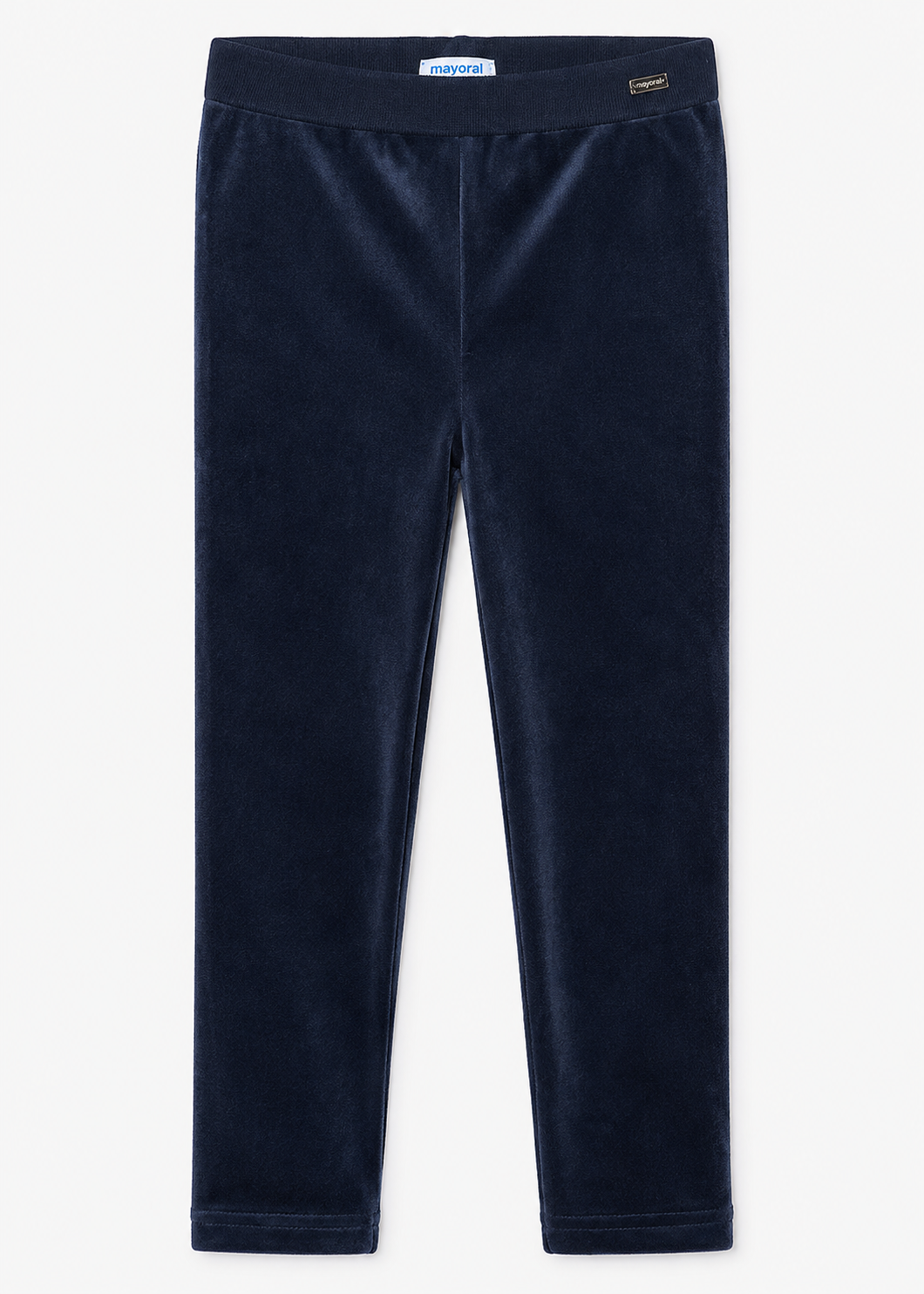 Navy Velvet Casual Leggings