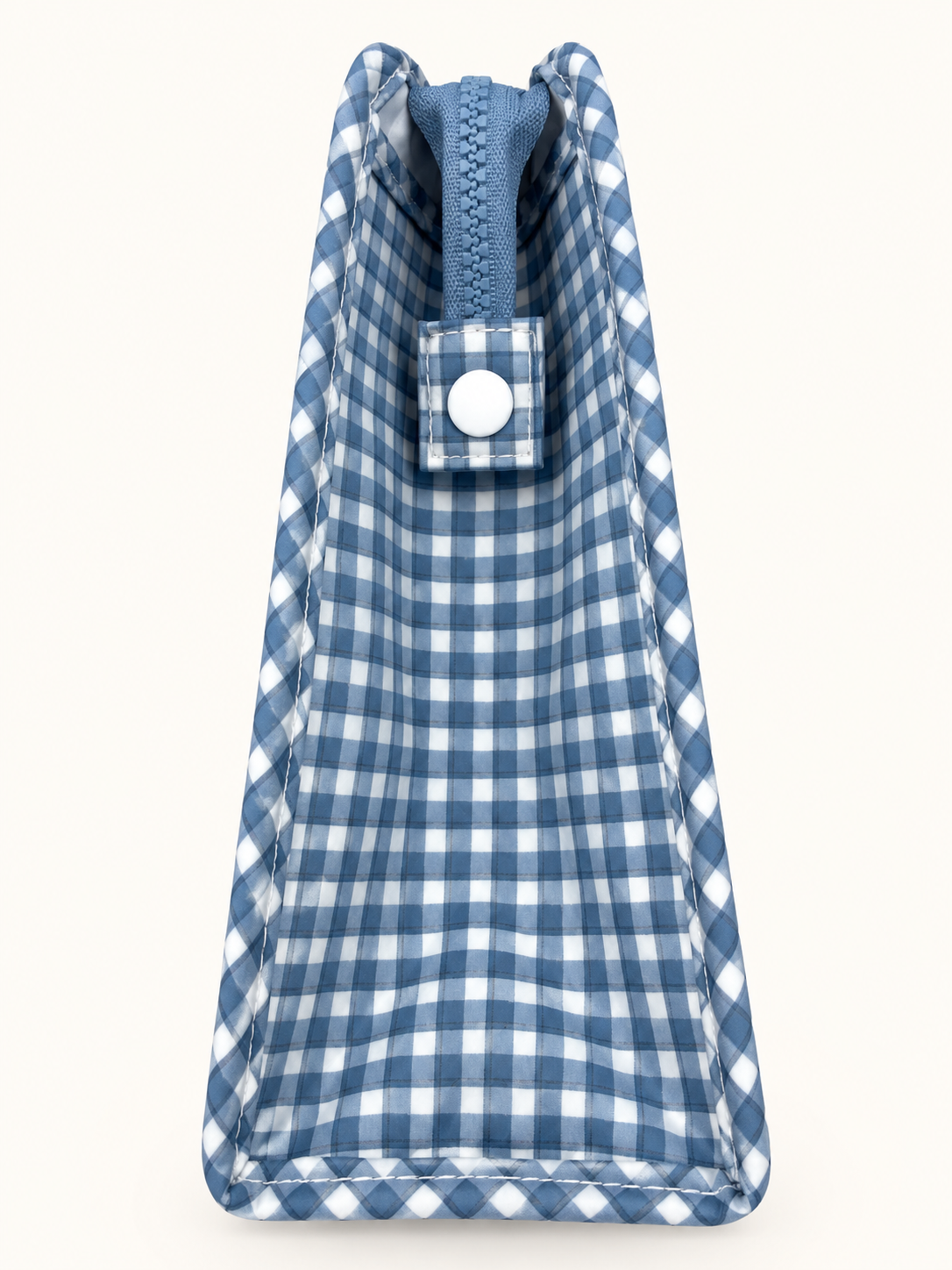Roadie Large Zip Pouch Rodeo Check Indigo