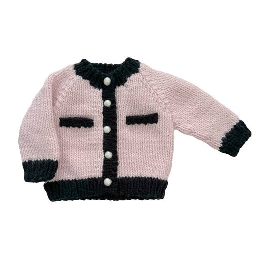 Coco Cardigan Pink Black