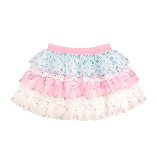 Floral and Lace Tiered Tutu