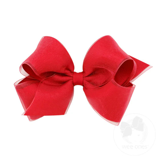 RED MED ORG/GRO Overlay Bow