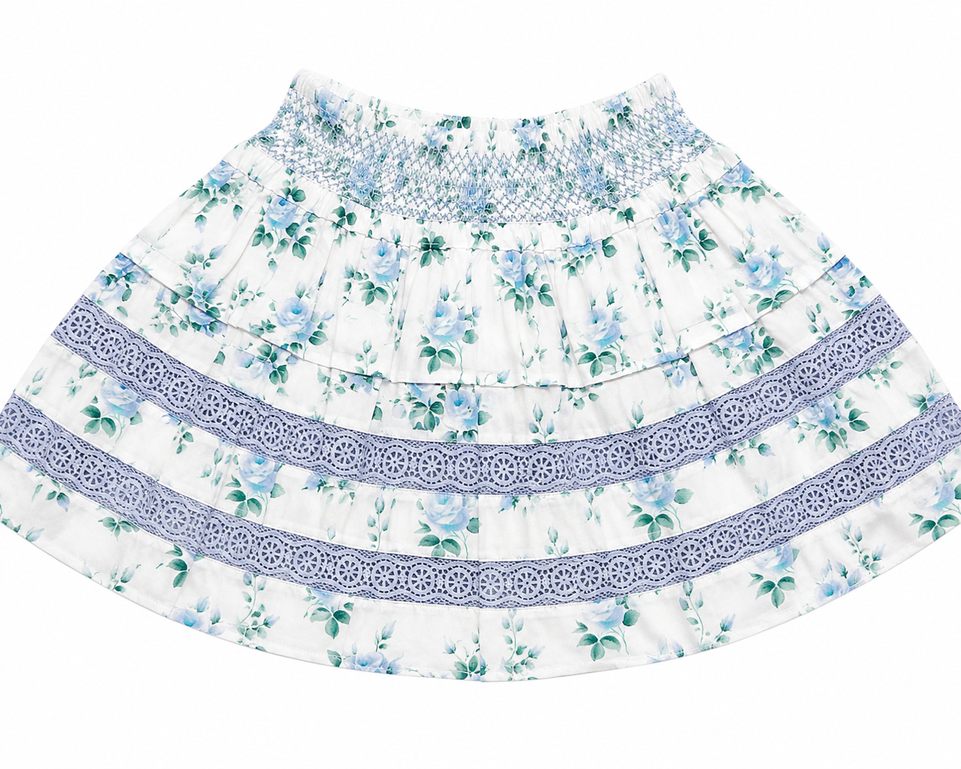 Blue Rose Parker Skirt