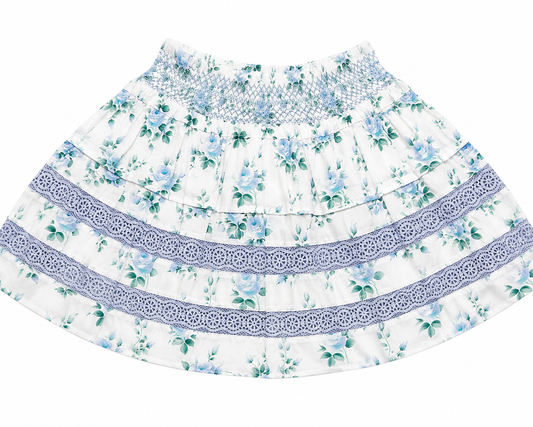 Blue Rose Parker Skirt