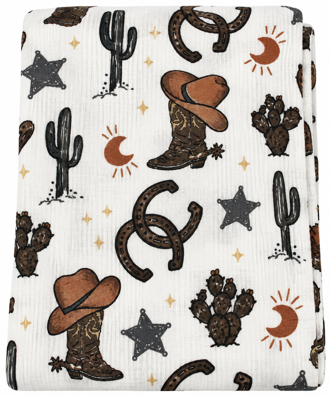Outlaw Cowboy Ribbed Stretch Swaddle