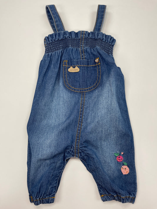 Mid-Blue Denim Overalls