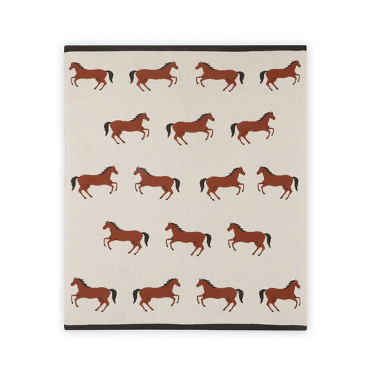 Horse Sweater knit Blanket