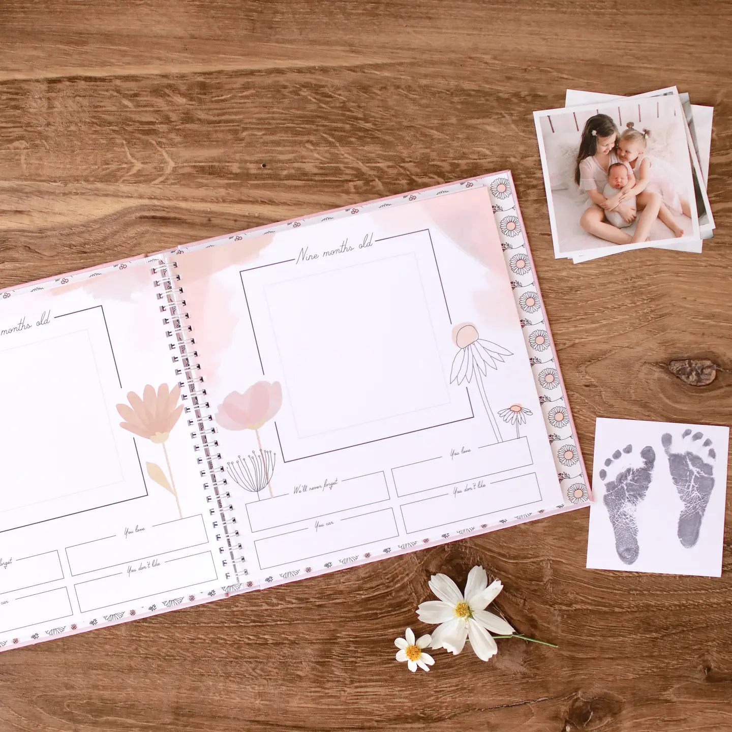 Wildflower Meadow First Year Baby Book