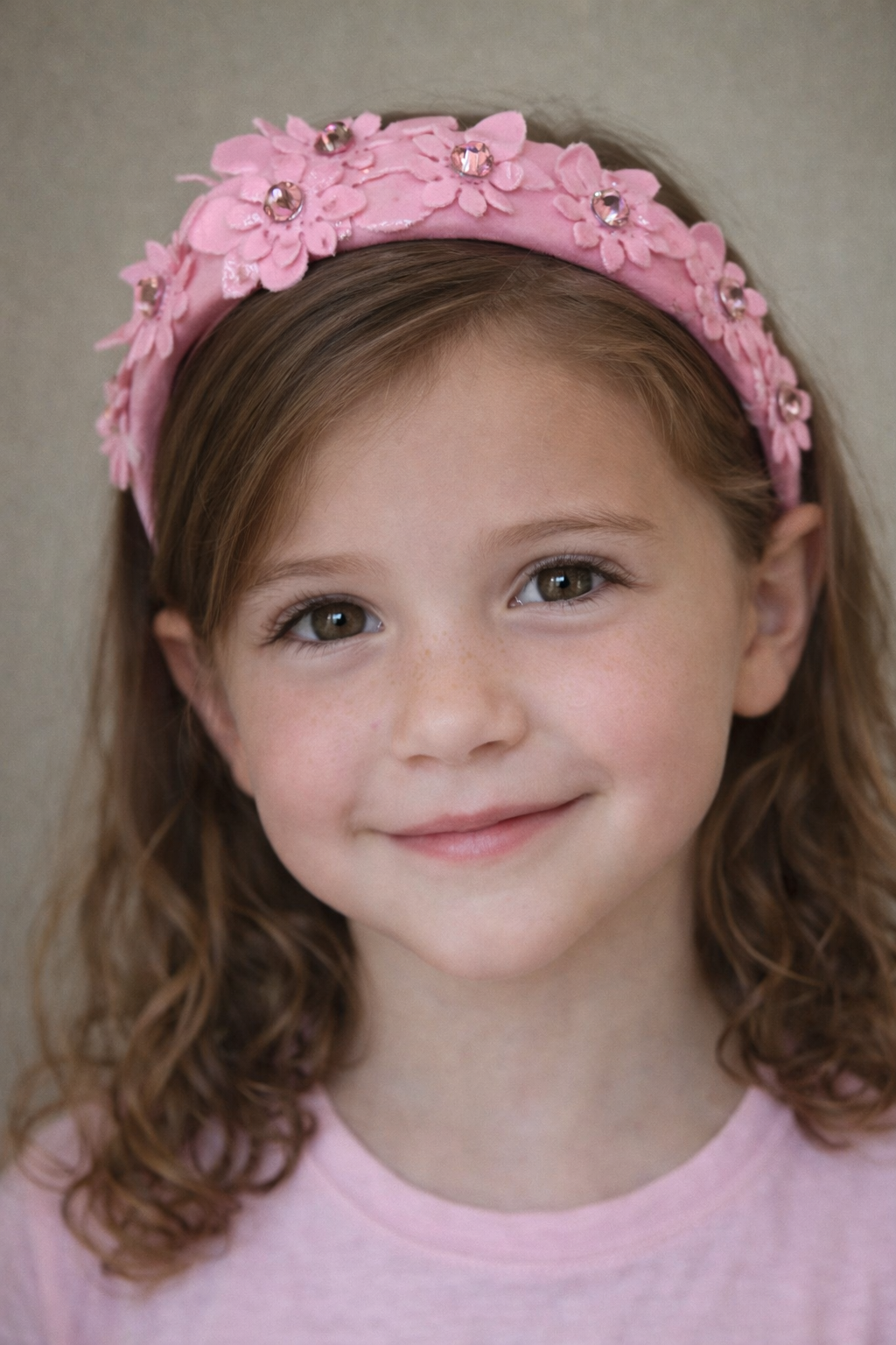 Multi Leather Flowers Thin Headband