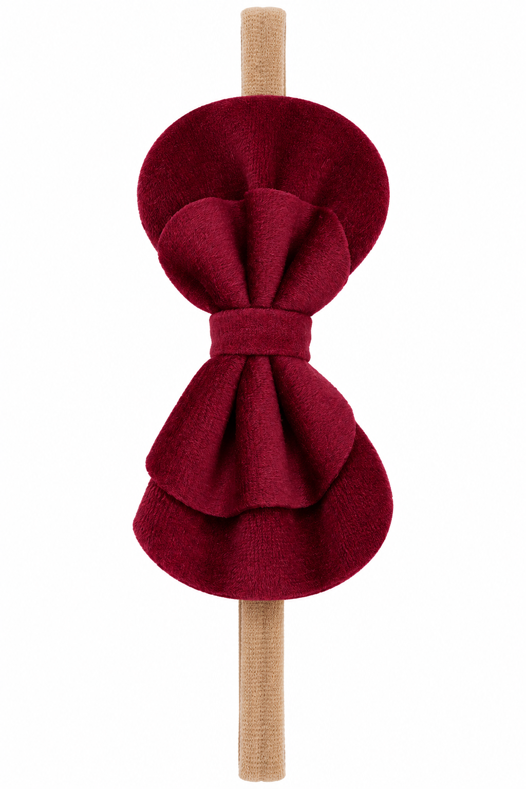Wine Velvet Double Bow