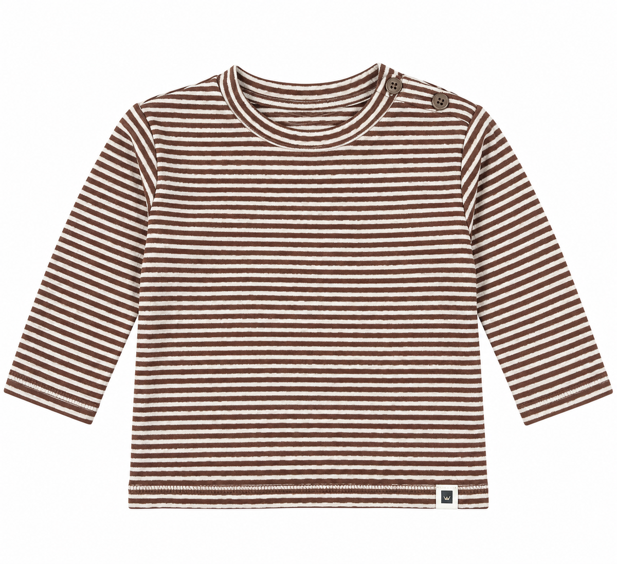 Chestnut and Cream Stripe T-Shirt
