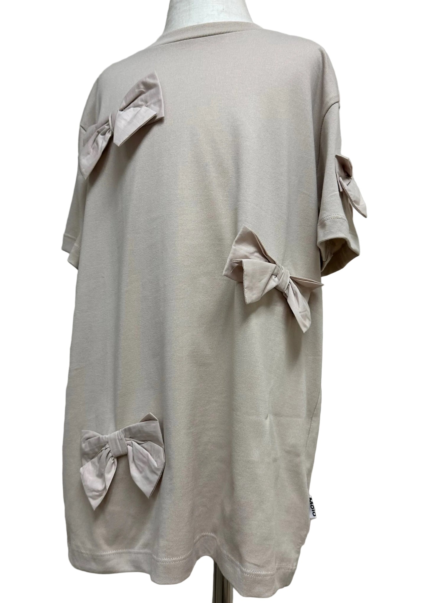 Roxo Beige Bow Top