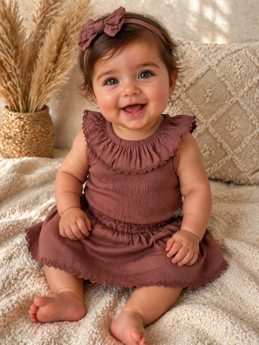 Clay Organic Top with Skort