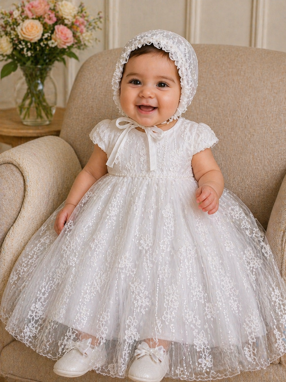 2397 Floral Lace Baptism