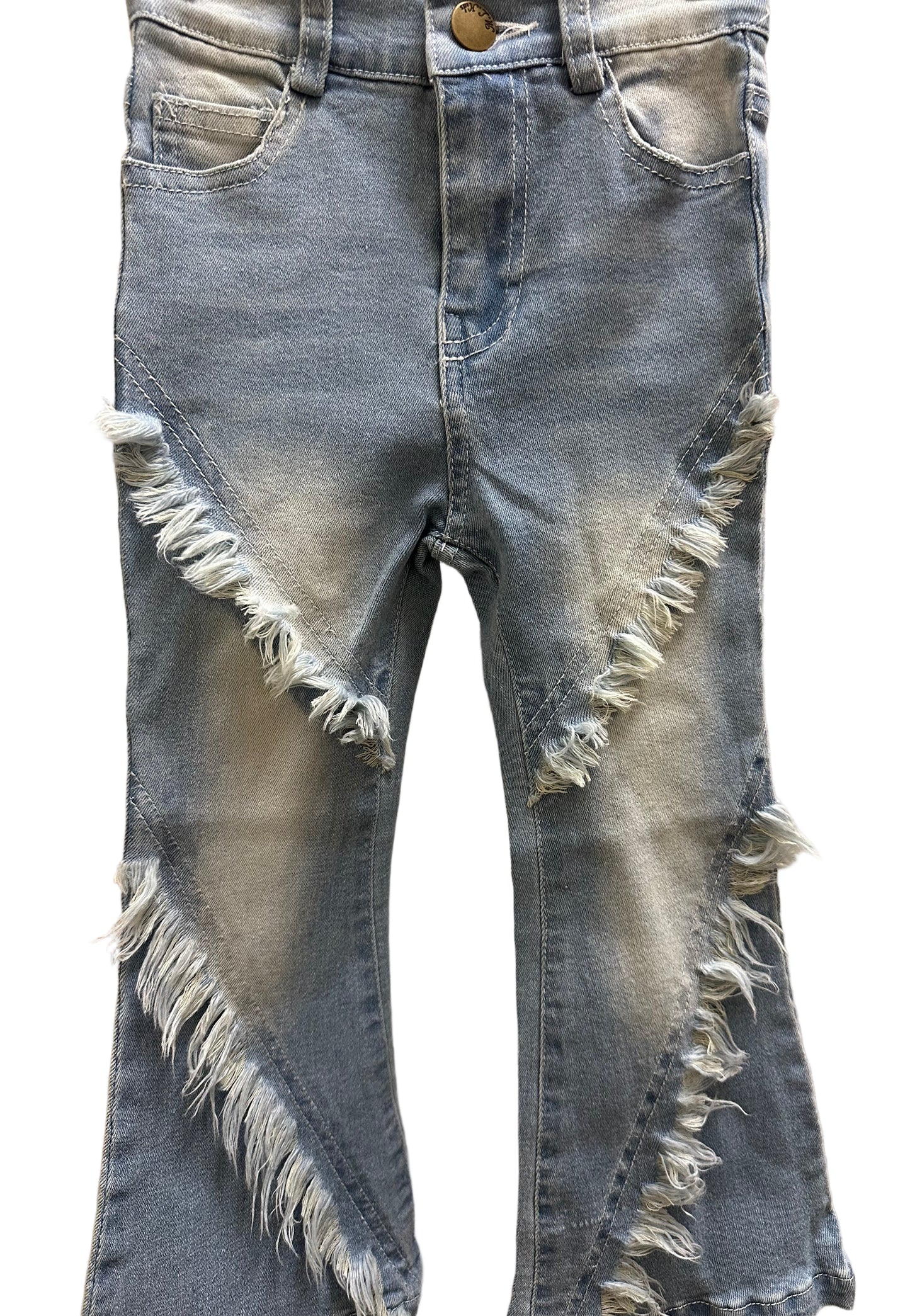 Light Flare Denim with Frays