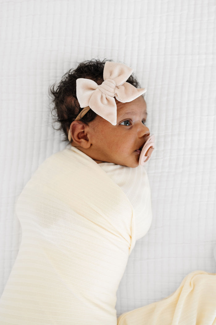 Velvet Lattle Bow Headband