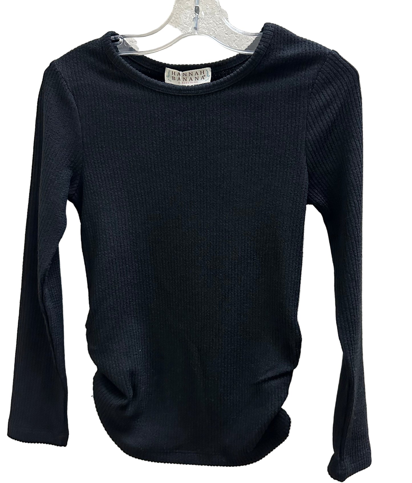 Black Rib Longsleeved Top