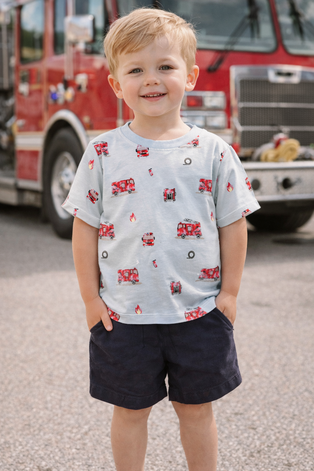 Firetruck Short Set
