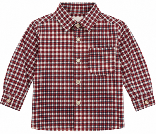 Terracotta Checked Shirt