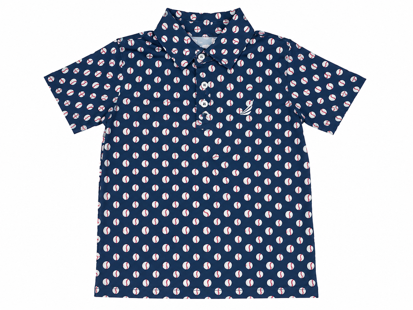 Baseball Print Polo