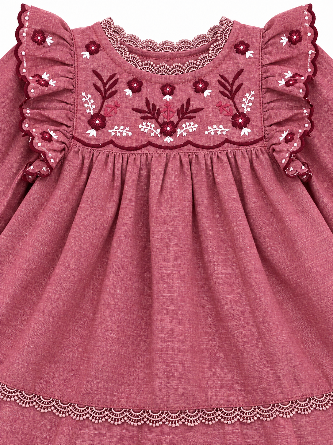 Red Chambray Maisy Dress