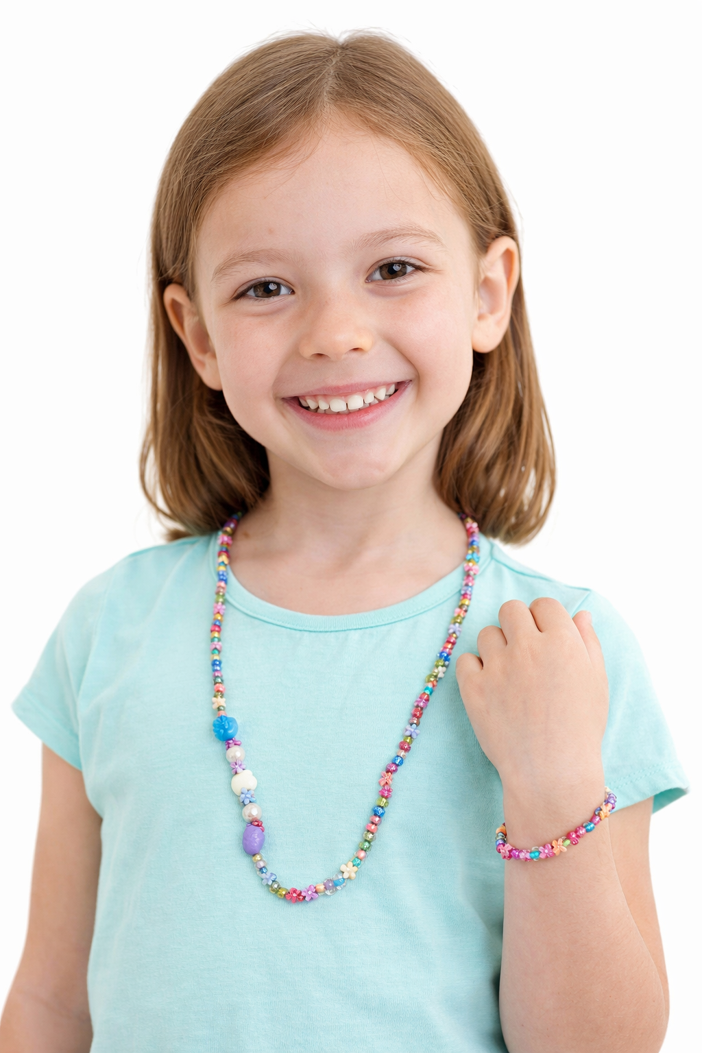 Mix Roses Necklace and Bracelet
