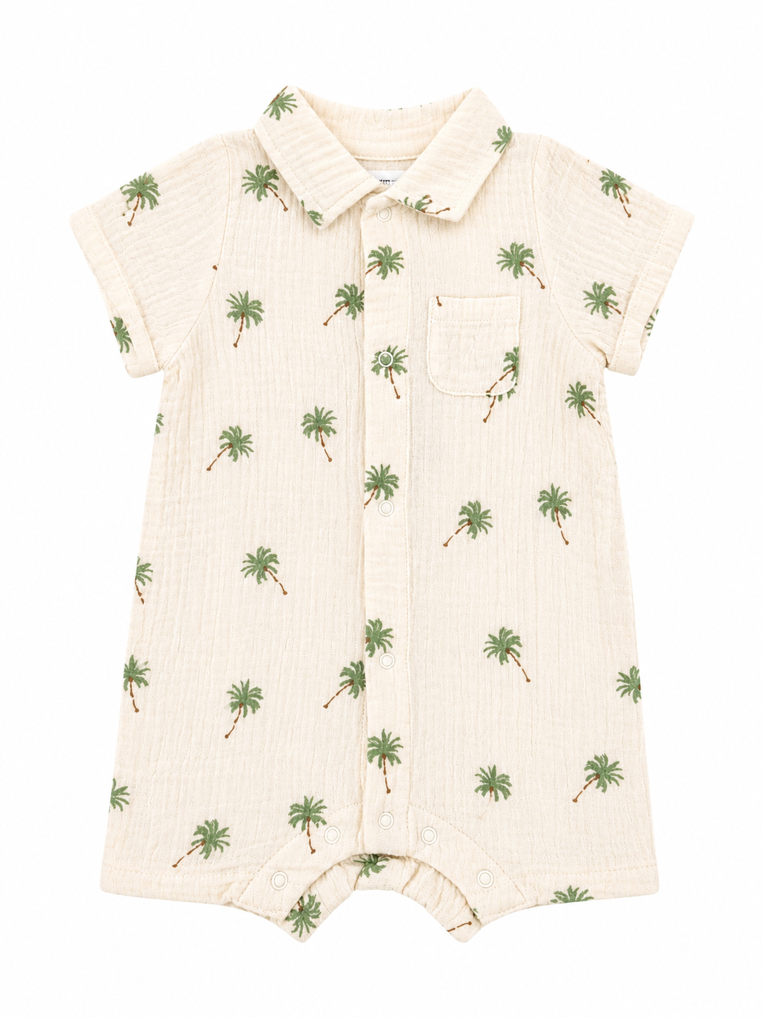 Palm Trees Polo Romper