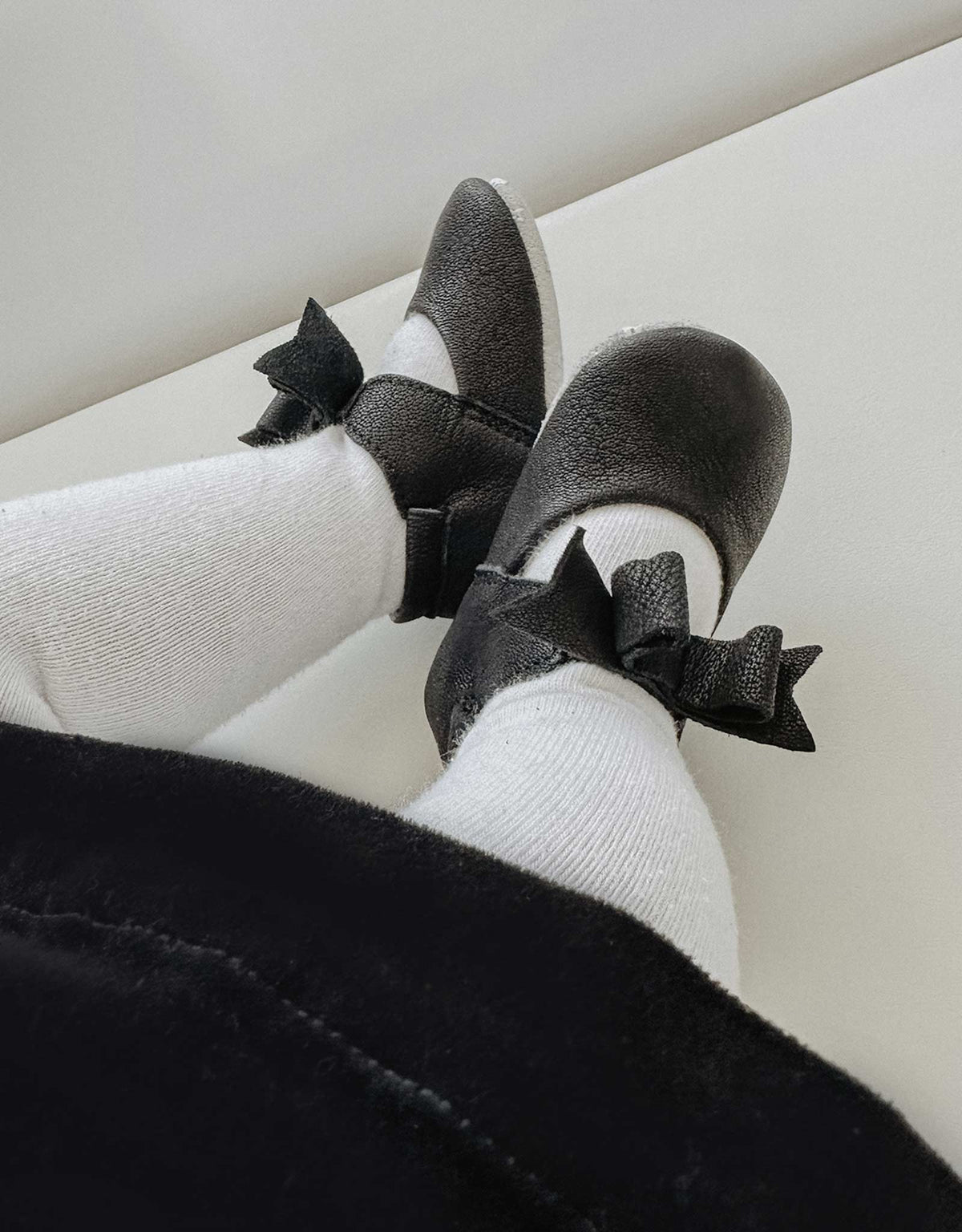 Sofia Black Leather Upper