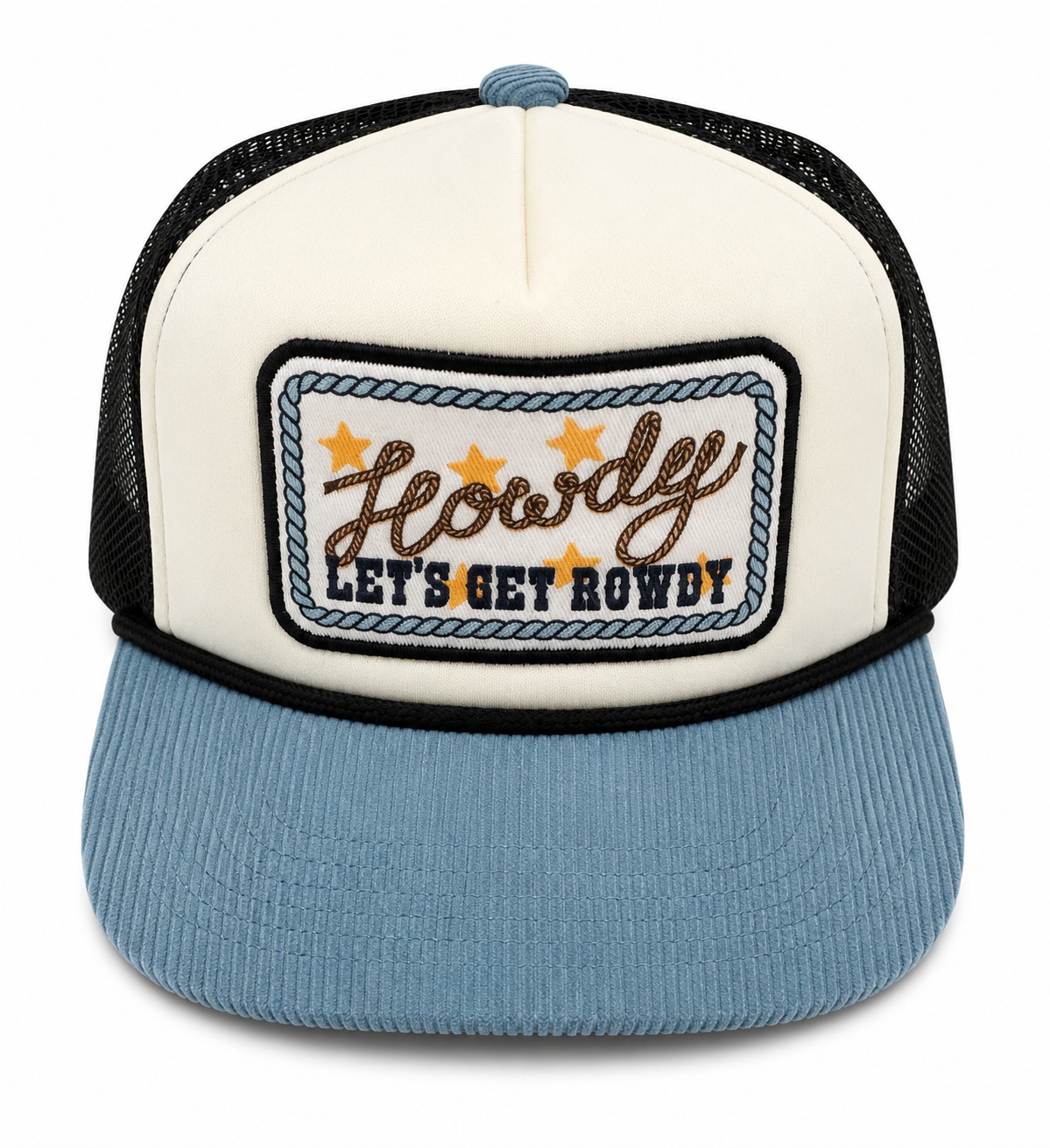 Howdy Trucker Hat Blue