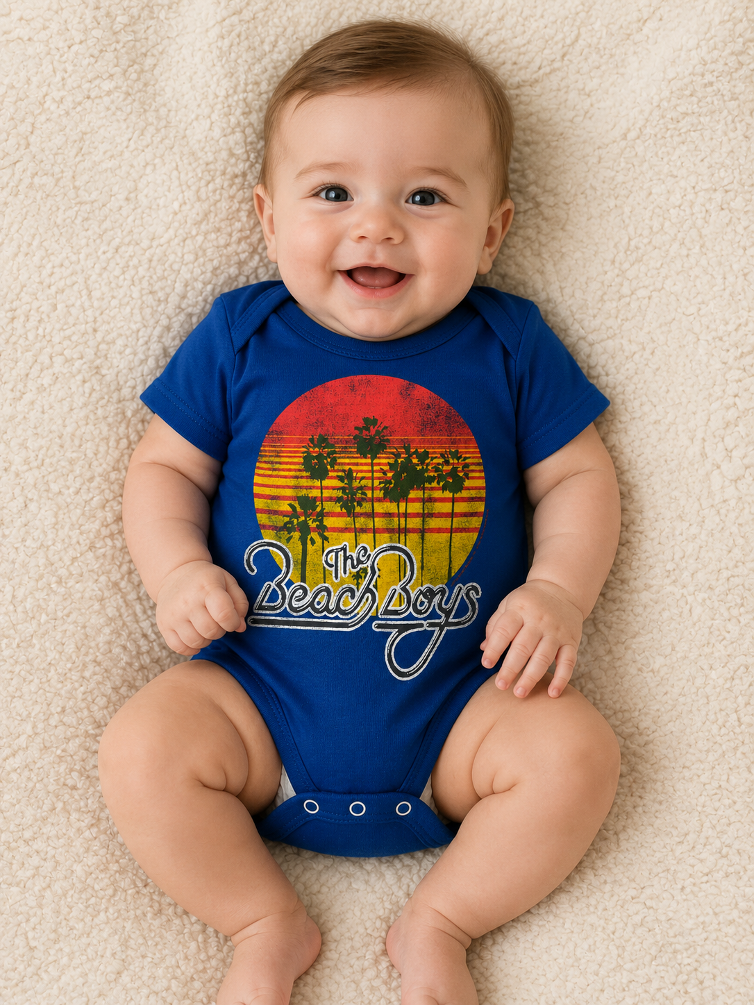 Blue Beach Boy Onesie