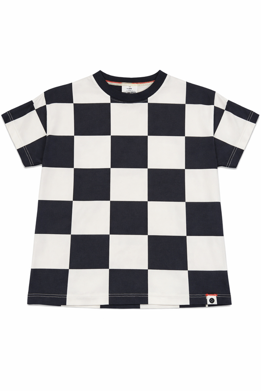 Boy Grey Check T-Shirt
