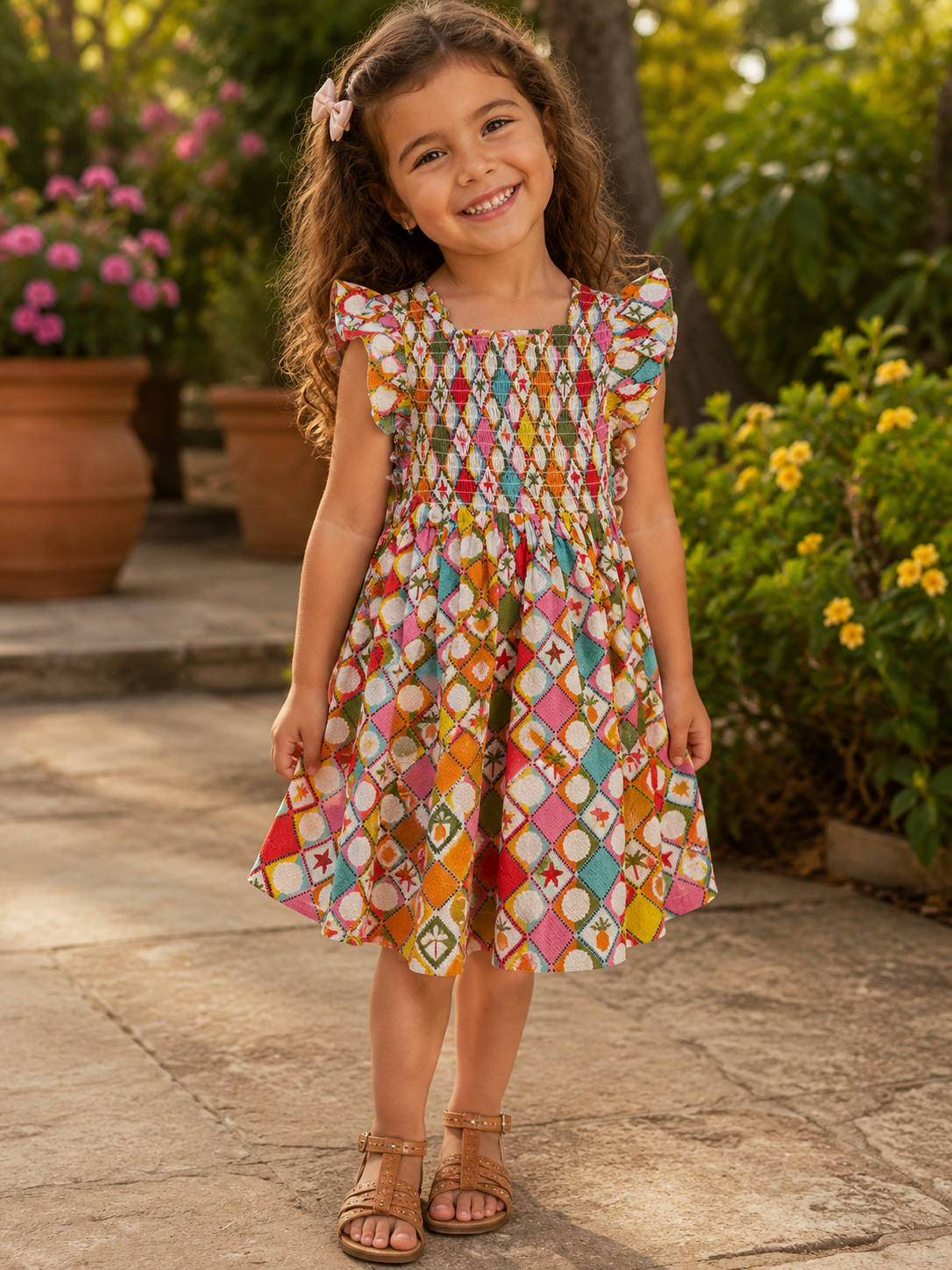 Oliva Smocked Dress