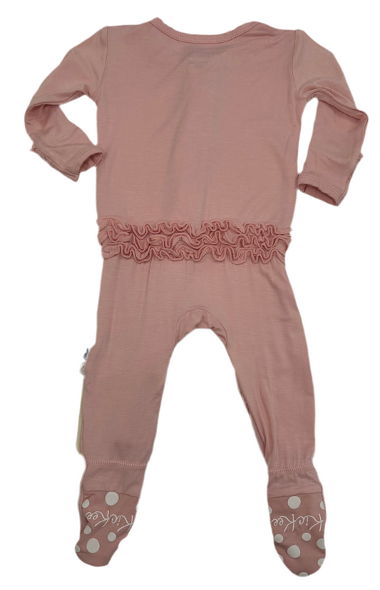 Baby Rose Ruffle Footie