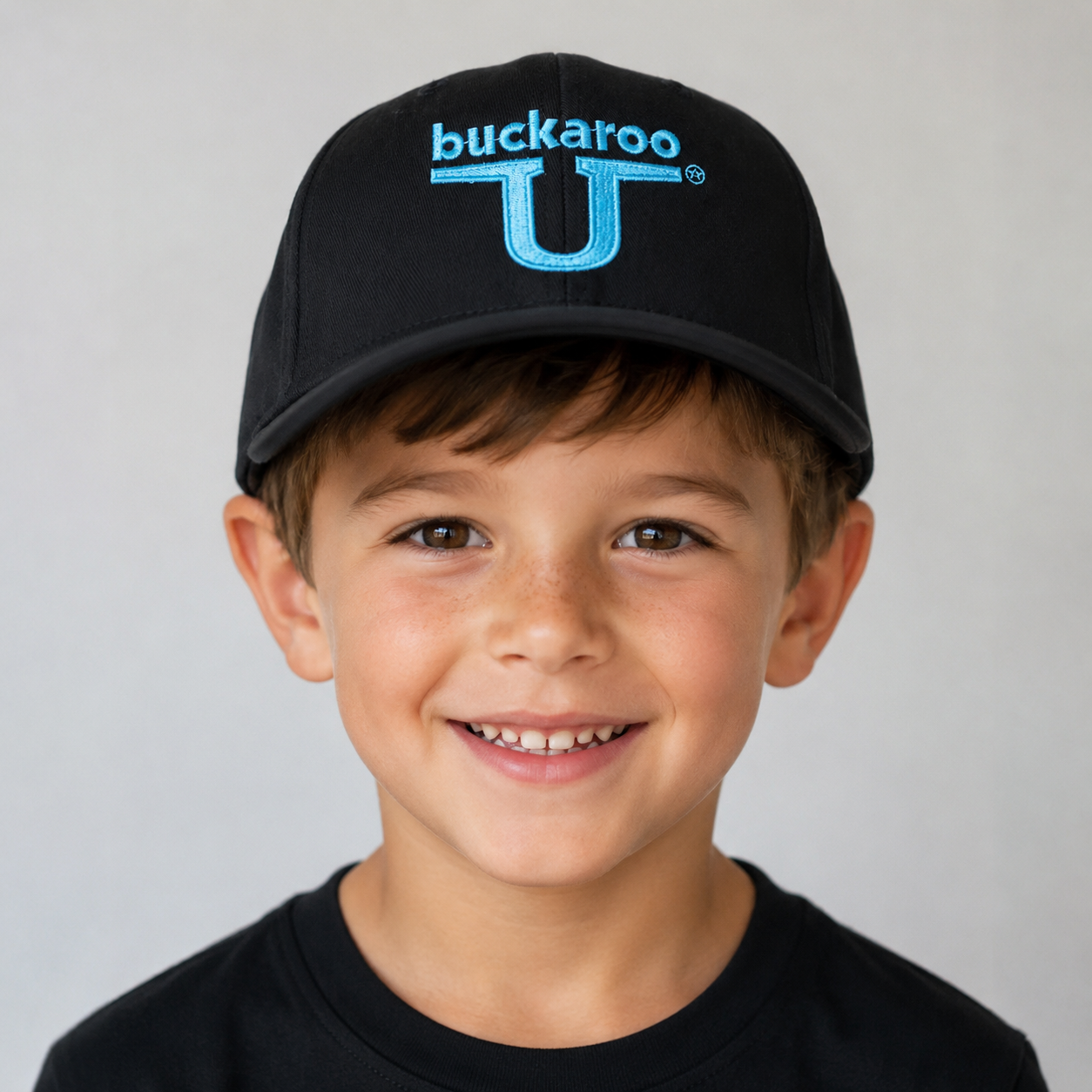 Black Hat with Buckaroo in Slate Blue