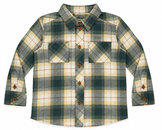Long-Sleeved Forest Flannel
