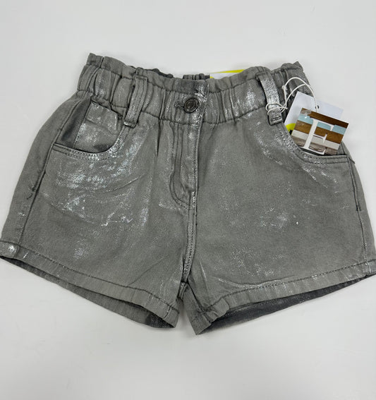 Grey Denim Short W/Shimmer