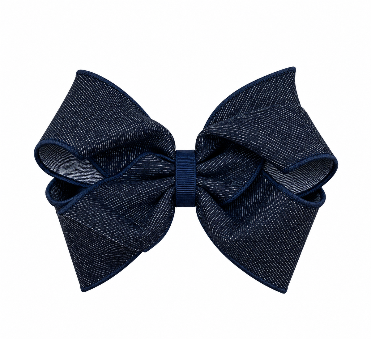 Denim Hair Bow