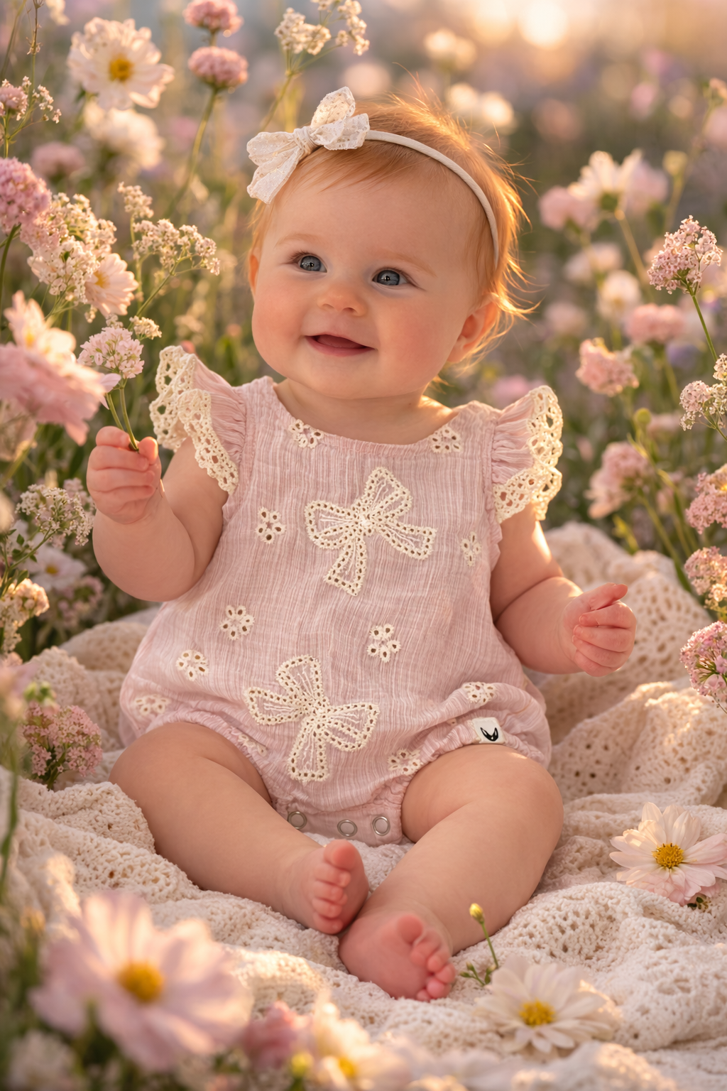 Embroidery Bows Flutter Bubble