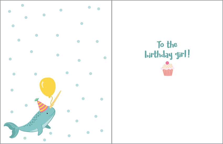 Bday Greeting Card Mermaids