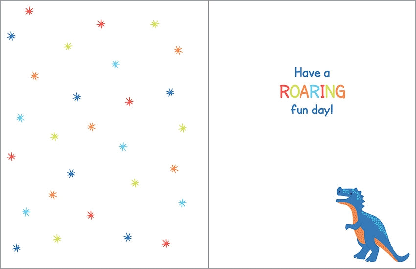 Bday Greeting Card Dinos