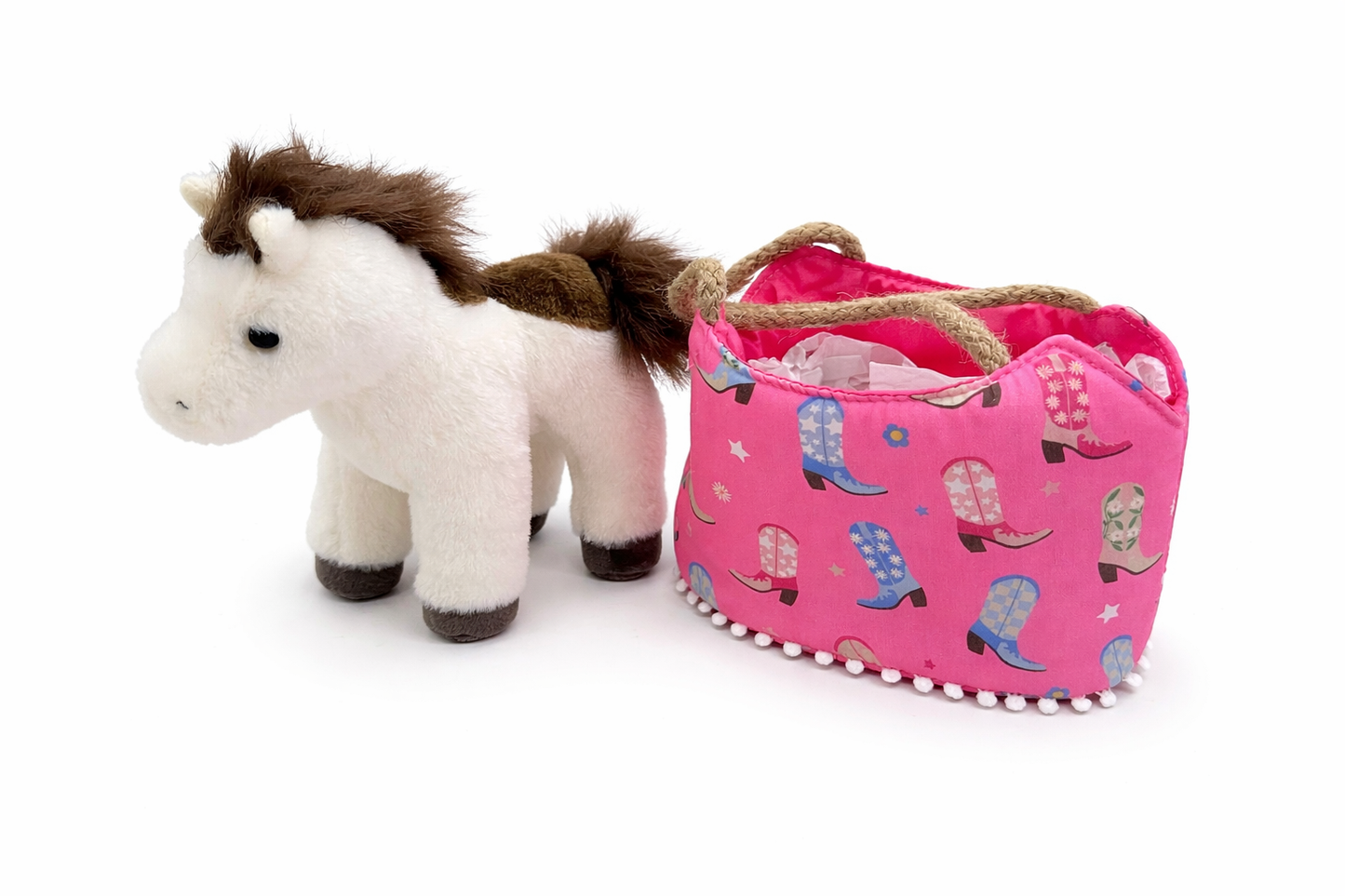 Cowgirl Boots Sak w/Horse