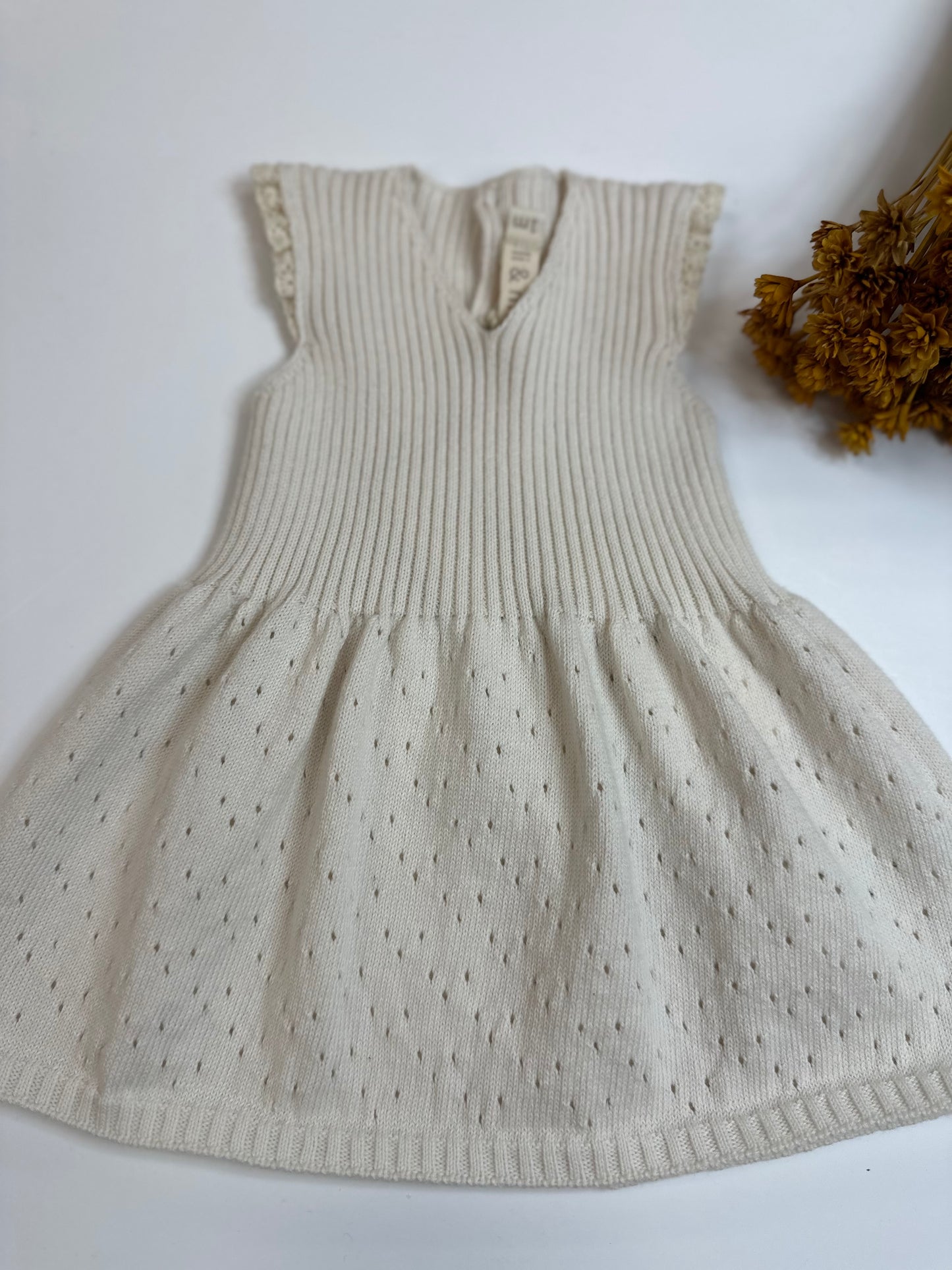 Cream Knit Dress